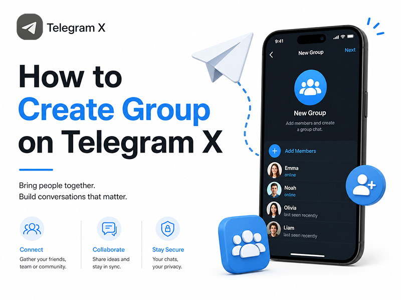 How to Create Group on Telegram X
