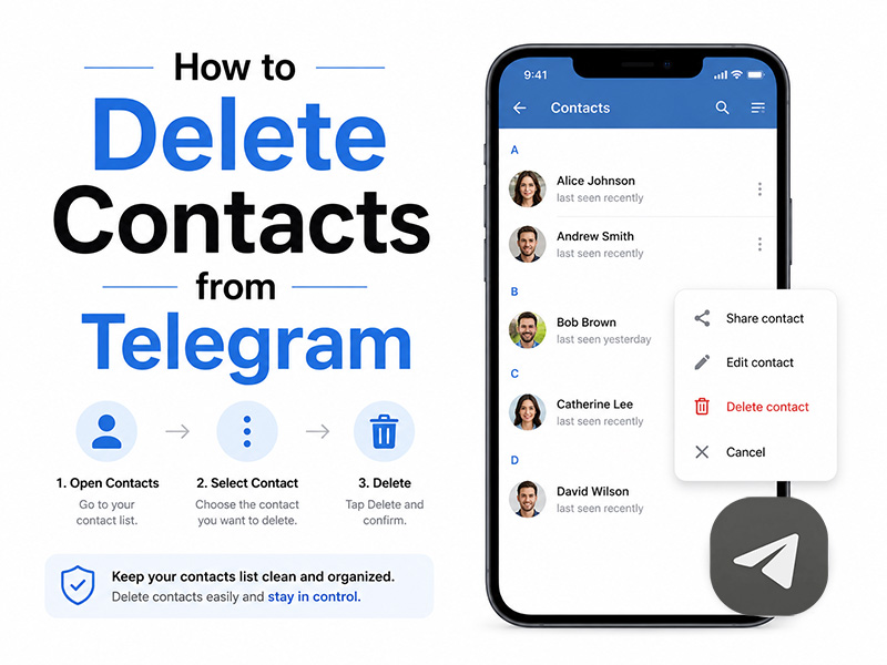 How to Delete Contacts from Telegram