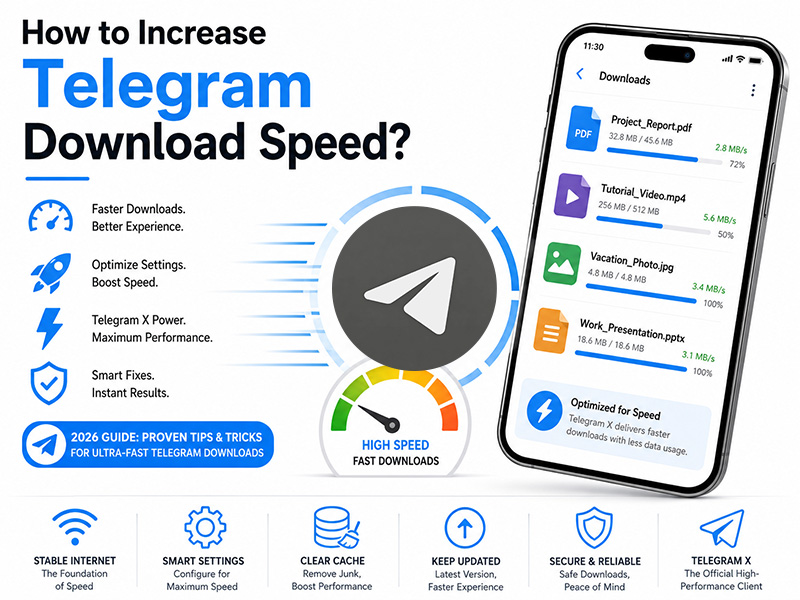 How to Increase Telegram Download Speed?